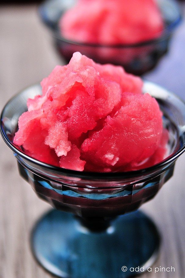 Homemade Cranberry Pineapple Sorbet with Orange & Grand Marnier