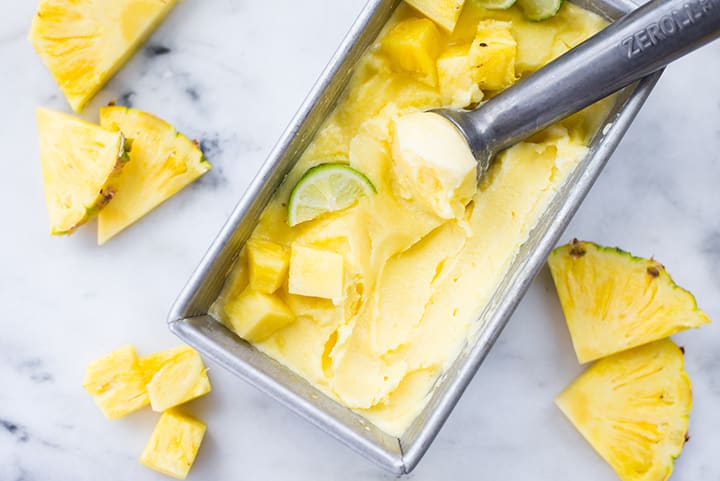 Quick & Easy 2-Ingredient Cranberry Pineapple Sorbet Recipe